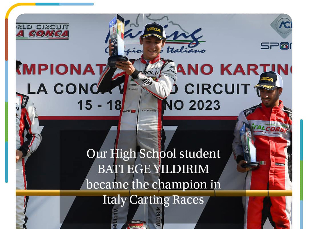 Our student Batı Ege Yıldırım became the Champion in Italy.