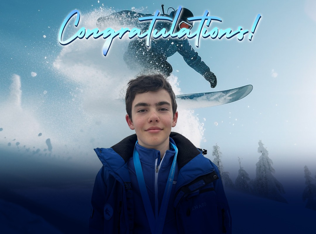 Ortaokul Öğrencimiz Deniz Leon ÇOPUROĞLU’nun Snowboard Başarısı