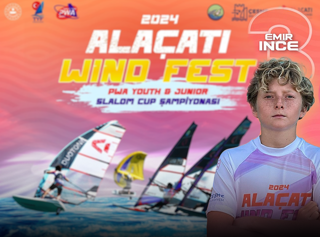 Emir İnce achieved third place in the “Windsurfing World Championship”