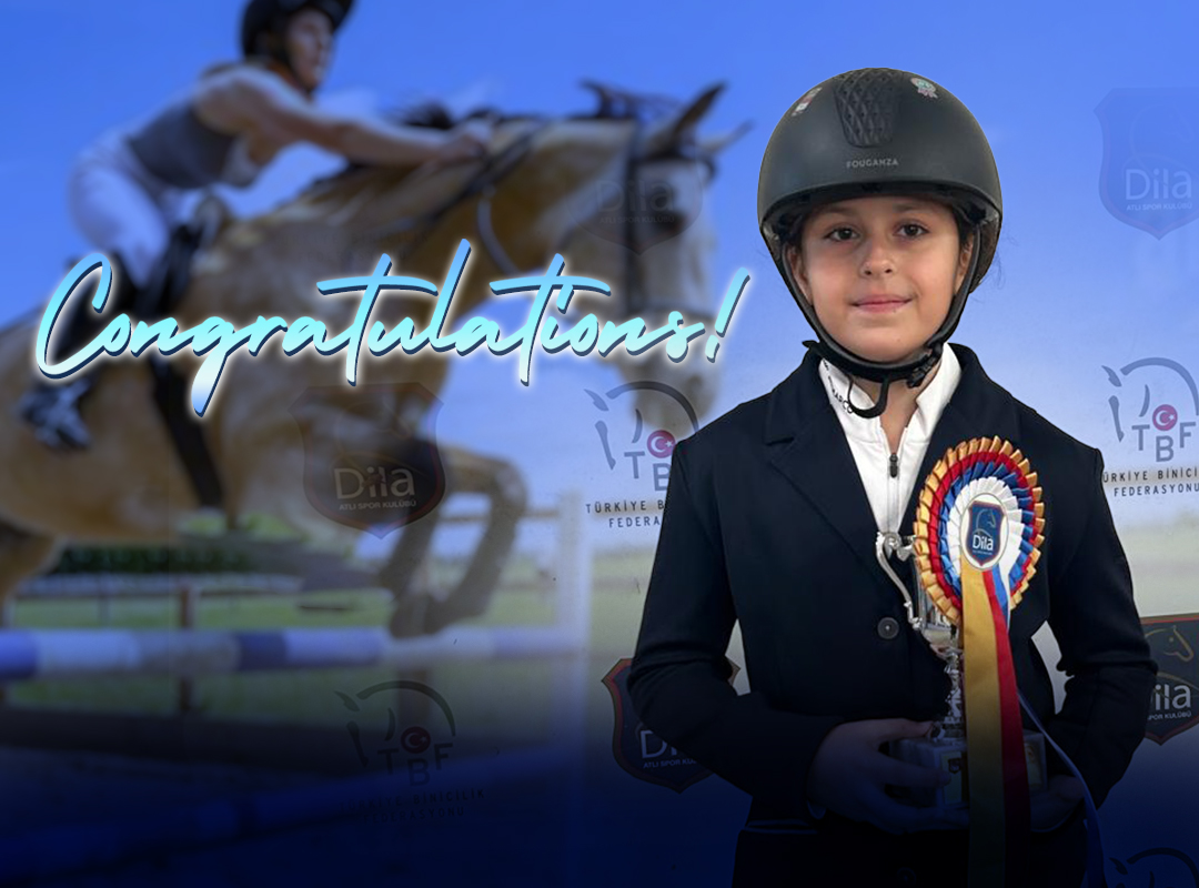 Zeynep Dinçtürk Equestrian 60 cm Hurdle Jump Success