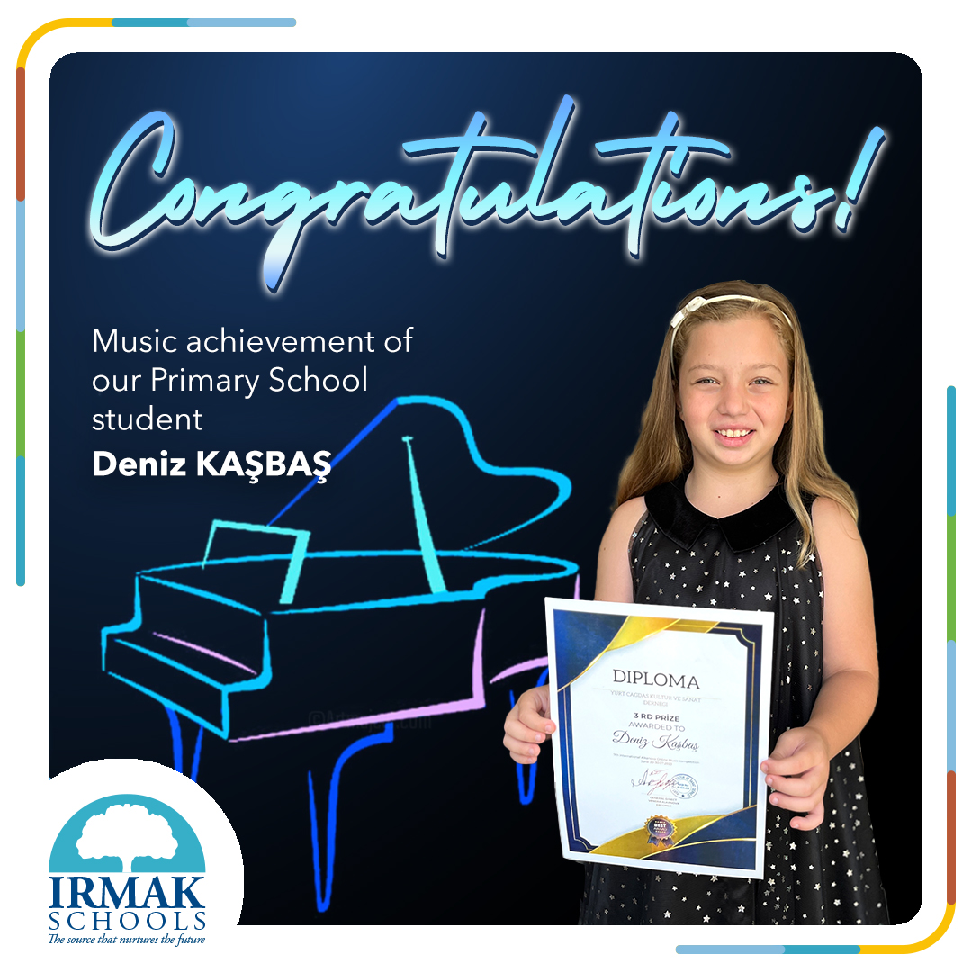 Music achievement of our student Deniz Kaşbaş